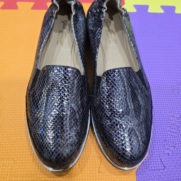 Gianni Ferrante Shoes - Gianni Ferrante Italy Women's Loafers Size 39 US 9.5-10 | 26cm Holographic Snake